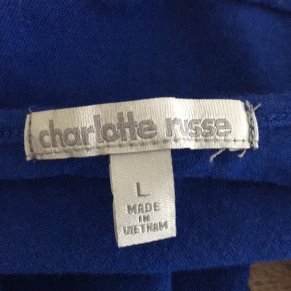 Charlotte Russe crop top. Sz L 💙 - Picture 5 of 5